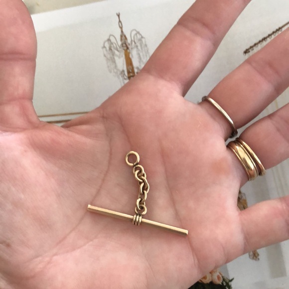 Edwardian watch chain toggle/charm - Picture 11 of 17